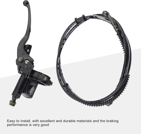 GOOFIT الهيدروليكية 7/8 "22mm الجبهة اليسرى الفرامل الرئيسية اسطوانة الفرامل رافعة مقبض مع كابل ل 50cc 70cc 90cc 110cc 125cc 150cc الصينية ATV رباعية in Saudi Arabia