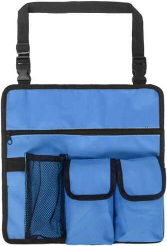 Heavy Duty Oxford Chair Armrest Organizer Waterproof Beach Chair Hanging Storage Pouch Snack Bag with 4 Pockets for Outdoor Folding Camping Chair Caddy Seat Arm Rest Cup Holder Shoulder Side Tote Bag in Saudi Arabia