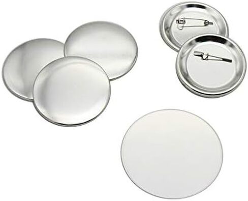 ChiButtons 58mm Metal Pin Badge Round [Metric System] (100 Sets) in Saudi Arabia