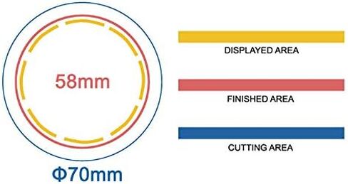 ChiButtons 58mm Metal Pin Badge Round [Metric System] (100 Sets) in Saudi Arabia