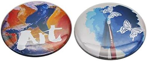 ChiButtons 58mm Metal Pin Badge Round [Metric System] (100 Sets) in Saudi Arabia
