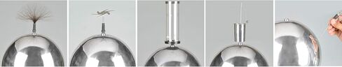 مولد EISCO Van De Graaff، يعمل بمحرك - 120/240 فولت، 50/60 هرتز - يتضمن قاعدة مجمعة مع محرك DC، وسلك الطاقة، وعصا التفريغ، والملحقات - بطول 22 بوصة in Saudi Arabia