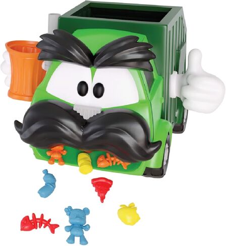 Goliath Trash Stash Game - Fill Trashcan, Watch It Dump Into Garbage Truck Or Truck Chucks It Up - No Reading Required, Ages 4 and Up, 2-4 Players , Green in Saudi Arabia