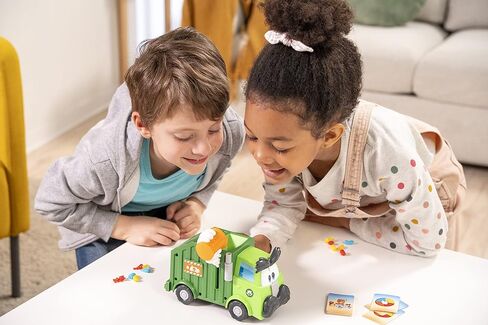 Goliath Trash Stash Game - Fill Trashcan, Watch It Dump Into Garbage Truck Or Truck Chucks It Up - No Reading Required, Ages 4 and Up, 2-4 Players , Green in Saudi Arabia