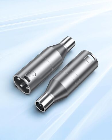 XLR to Mini XLR Adapter - Mini XLR Male to XLR Male Adapter, 3-pin Mini XLR Male to XLR Male Adapter, Compatible with BLACKMAGIC Pocket 4K/6K Camera Video Assist in Kuwait