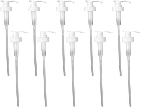 Universal Industrial Dispenser Pump for 1 Gallon Bottles by L'AUTRE PEAU - 38/400 | 12" Height | 5-7 CC Per Stroke | Pump Sanitizer, Lotion, Shampoo, Conditioner | For Standard & F-Style Jugs (6 Pack) in Saudi Arabia