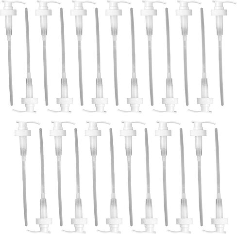 Universal Industrial Dispenser Pump for 1 Gallon Bottles by L'AUTRE PEAU - 38/400 | 12" Height | 5-7 CC Per Stroke | Pump Sanitizer, Lotion, Shampoo, Conditioner | For Standard & F-Style Jugs (6 Pack) in Saudi Arabia