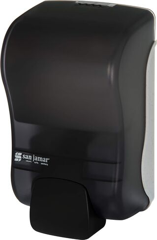 San Jamar Rely Plastic Manual Soap Dispenser, Hand Sanitizer Dispenser with Universal Compatibility for Home, Bathroom, Kitchen, Restooms, Restaurants, 900 Ml, Arctic Blue in Saudi Arabia
