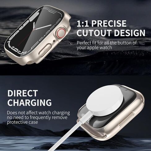 [2024 Honeycomb Design] Kedoushi 3 Pack Waterproof Case for Apple Watch Series 6 5 4 SE 40mm with Tempered Glass Screen Protector, Protective Face Cover for iWatch 40 mm Black/Black/Clear in Saudi Arabia