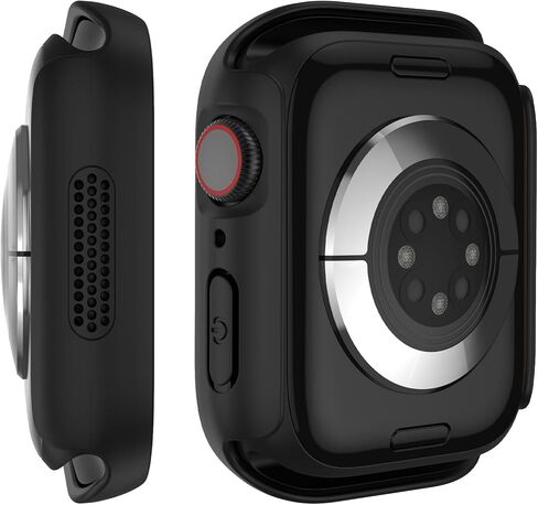 [2024 Honeycomb Design] Kedoushi 3 Pack Waterproof Case for Apple Watch Series 6 5 4 SE 40mm with Tempered Glass Screen Protector, Protective Face Cover for iWatch 40 mm Black/Black/Clear in Kuwait