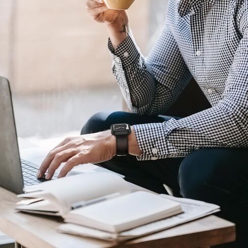 [2024 Honeycomb Design] Kedoushi 3 Pack Waterproof Case for Apple Watch Series 6 5 4 SE 40mm with Tempered Glass Screen Protector, Protective Face Cover for iWatch 40 mm Black/Black/Clear in Kuwait