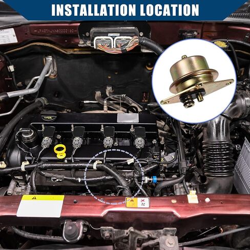 Fuel Injection Pressure Regulator/Inner Fuel Pressure Regulator for Car/Durable Metal/1Pcs Brass Tone in Saudi Arabia