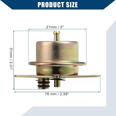 Fuel Injection Pressure Regulator/Inner Fuel Pressure Regulator for Car/Durable Metal/1Pcs Brass Tone in Saudi Arabia