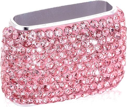 Car Sunglasses Holder Glasses Eyeglasses Hanger Hooks Pink Bling Diamond Rhinestone Decorations for Car Dashboard Door Decors in Kuwait