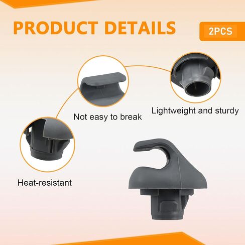 2 Pcs Interior Sun Visor Hook Clip Bracket, Car Sunvisor Retainer Hanger Replacement Parts, Part Number 88217S01A01ZA 88217S04003ZA for Honda Civic Fit Odyssey Accord Ridgeline Pilot CR-V in Saudi Arabia