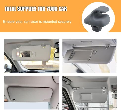 2 Pcs Interior Sun Visor Hook Clip Bracket, Car Sunvisor Retainer Hanger Replacement Parts, Part Number 88217S01A01ZA 88217S04003ZA for Honda Civic Fit Odyssey Accord Ridgeline Pilot CR-V in Saudi Arabia