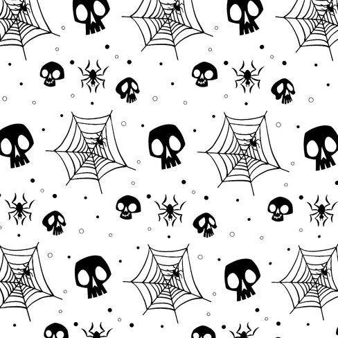 MR FIVE 30 Sheets Halloween Tissue Paper Bulk,20" x 28",Halloween Wrapping Tissue Paper for Gift Bags,White Tissue Paper with Black Spider Web Pattern,Tissue Paper for Halloween Party in Saudi Arabia