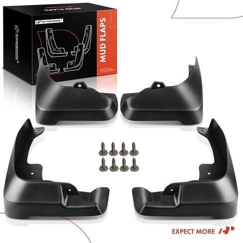 A-Premium Set of 4PCS Mud Flaps Splash Guards Mudguards Mudflaps with Hardware Kits Accessory Compatible with Toyota Camry, 2007-2011, Sedan, (Not fit SE), Black Color, Front LH RH and Rear LH RH in Saudi Arabia