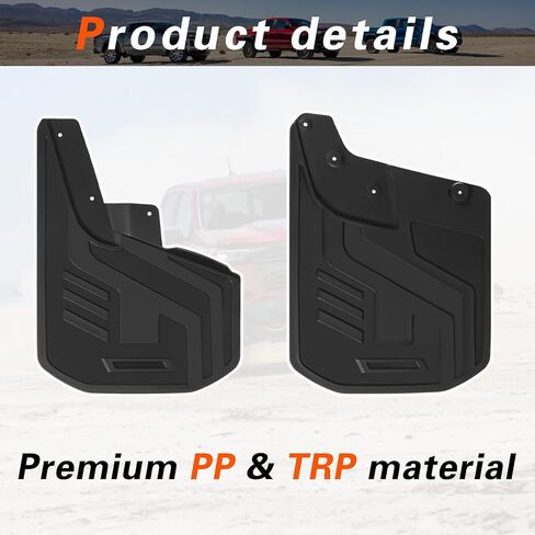 اللوحات الطينية للشاحنات، واقيات الطين المتوافقة مع Chevy Colorado 2023 2024 مع Fender Flare 4pcs Splash Guards أمامي وخلفي (جانب السائق والراكب) in Kuwait