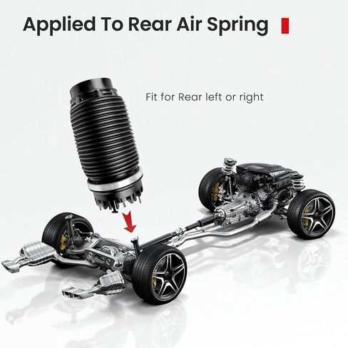 حقيبة زنبركية للتعليق الهوائي الخلفي VIGOR 4877136AB متوافقة مع سيارة دودج رام 1500 2013-2020، رقم OEM 4877136AA، 68248948AA in Kuwait