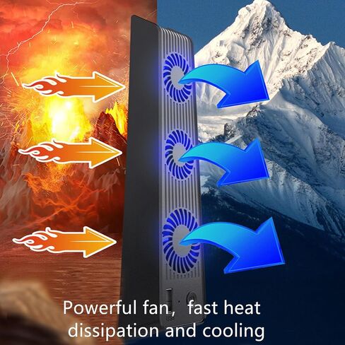 مروحة تبريد لملحقات PS5، مع نظام تبريد USB ممتد فعال متوافق مع قرص وحدة التحكم Playstation 5 والإصدار الرقمي in Kuwait