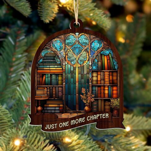 Artsy Woodsy A Book A Day Keep Reality Away Book Suncatcher زخرفة، هدايا فريدة لمحبي الكتب، قارئ الكتب، أمين المكتبة، دودة الكتب، مكتبة رف الكتب، ديكورات ركن الكتب، ملحقات السيارة in Kuwait