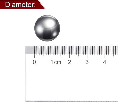 12pcs Precision Balls 14.5mm Diameter G10 Chrome Steel Ball for Bearings, Silver in Saudi Arabia