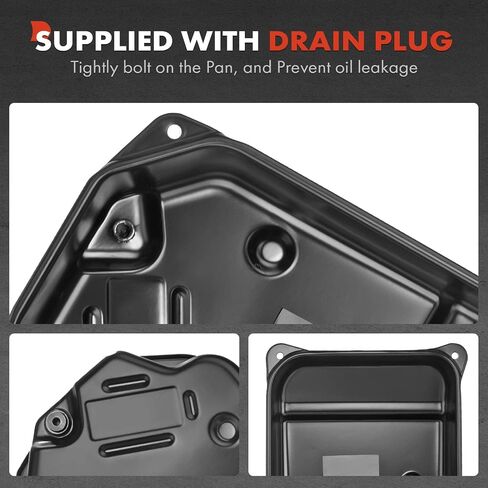 A-Premium Transmission Oil Pan Sump with Drain Plug Compatible with Volkswagen Jetta 1993-2005, Passat 1994-1997, Golf 1993-2006, Beetle 1998-2004, Cabrio 1995-2002, GTI 2006, 1.8L 1.9L 2.0L in Saudi Arabia