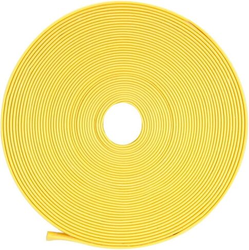 uxcell Heat Shrink Tubing 1/2-inch(12mm) Dia 19mm Flat Width 2:1 Heat Shrink Tube Wire Wrap 33ft Yellow in Saudi Arabia