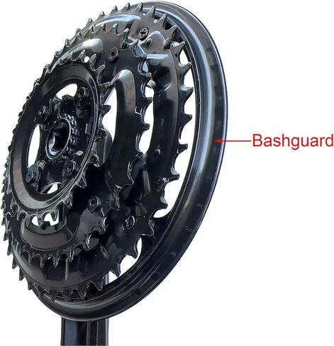GANOPPER 152mm Mountain Bike Cranksets Square Taper MTB Crankset 8s Triple Crank Set 18 21 24 Speed Bicycle Chainset 152 with Chainwheel Bash Guard in Kuwait