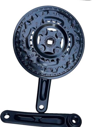 GANOPPER 152mm Mountain Bike Cranksets Square Taper MTB Crankset 8s Triple Crank Set 18 21 24 Speed Bicycle Chainset 152 with Chainwheel Bash Guard in Kuwait