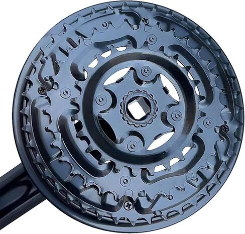 GANOPPER 152mm Mountain Bike Cranksets Square Taper MTB Crankset 8s Triple Crank Set 18 21 24 Speed Bicycle Chainset 152 with Chainwheel Bash Guard in Kuwait