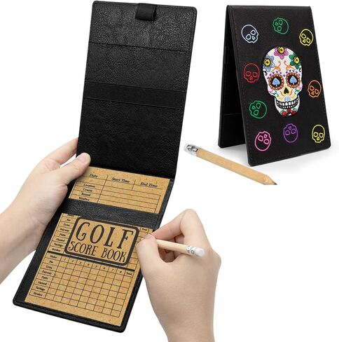 montela golf Scorecard Holder Leather Golf Yardage Book Cover Ace Poker Golf Scorecard Book in Saudi Arabia