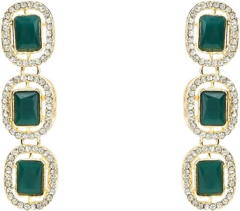 I Jewels Gold Plated Indian Wedding Bollywood Stone Choker Necklace Jewellery With Earring & Maang Tikka Set For Women & Girls in Saudi Arabia