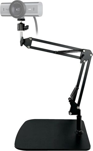 حامل كاميرا الويب AceTaken MX Brio، حامل ذراع الطاولة لكاميرات الويب Logitech MX Brio 4K، Biro 4K، Brio 500 (أسود) in Saudi Arabia