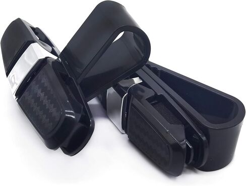 8 قطع من حوامل النظارات من رون يونج لواقي الشمس للسيارة وحامل النظارات الشمسية ومشبك تعليق النظارات للسيارة، حامل نظارات السيارة بمشبك مزدوج الأطراف مع مشبك بطاقة التذكرة in Kuwait