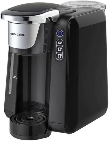 FRIGIDAIRE ECMK205 Coffee Brewer for K-Cup Pod & Ground Coffee, Single Serve Maker - XL Size, Ideal for Tight Places on Countertops or Office Tables, Premium Black in Saudi Arabia