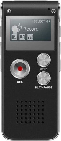 مسجل صوت رقمي مسجل صوت صغير مطور مع MP3 وUSB للمحاضرات والاجتماعات والمقابلات...8 جيجابايت in Kuwait