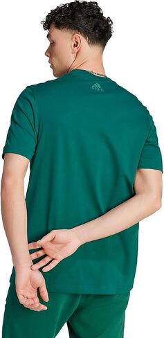 adidas Men's Size Essentials Single Jersey Linear Embroidered Logo T-Shirt, Collegiate Green, 4X-Large/Tall in Saudi Arabia