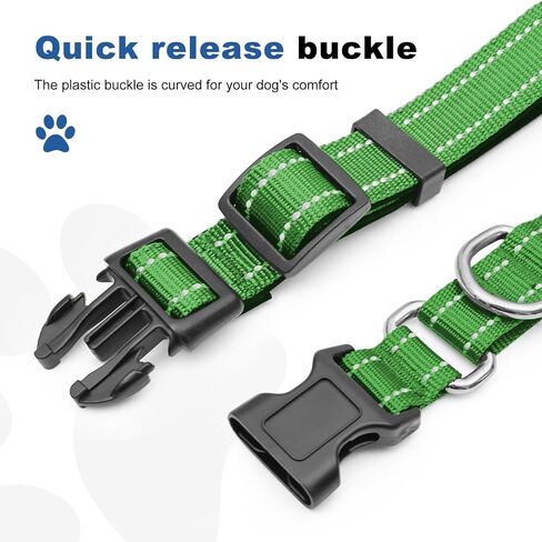 Reflective Martingale Dog Collars. Dog Collar with Quick Release Buckle. Adjustable Soft Padded Breathable Nylon Pet Collar Suitable for Puppies for Small Medium Large Dogs. in Saudi Arabia