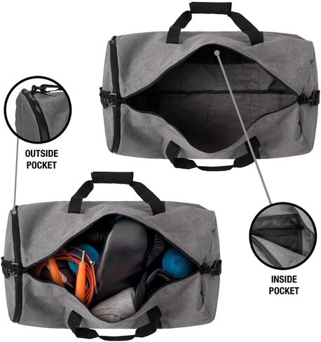 Superman Classic S-Shield Logo Lightweight Duffel Bag for Sports and Gym Packable for Travel in Saudi Arabia
