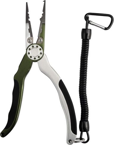 Professional Saltwater/Freshwater Fishing Pliers Hook Remover Fishing Line Cutters with Sheath and Lanyard in Saudi Arabia