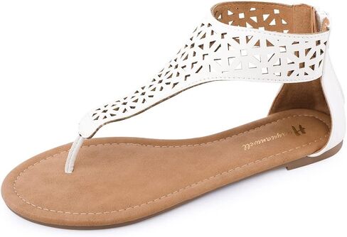 Women's Thong Flat Sandals T-Strap Sandals Ankle Strap Strappy Sandals Summers Sandals in Saudi Arabia