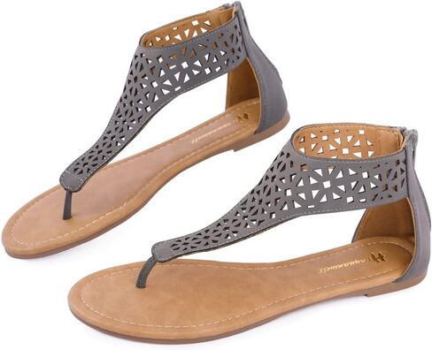 Women's Thong Flat Sandals T-Strap Sandals Ankle Strap Strappy Sandals Summers Sandals in Saudi Arabia