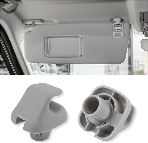 2PCS Sun Visor Clip,Durable Car Visor Clip Hook Replacement OEM#88217S01A01ZA,88217S04003ZA,Premium Car Visor Accessories Compatible with Honda Civic Accord Odyssey (Gray) in Saudi Arabia