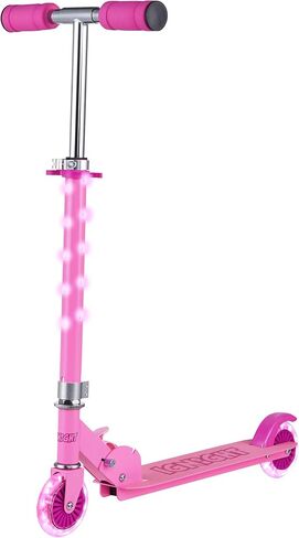 Voyager 2 Wheel Kick Scooter with Light Up Wheels and T-bar – Foldable, Non-Slip Deck, Comfortable & Smooth Ride in Saudi Arabia