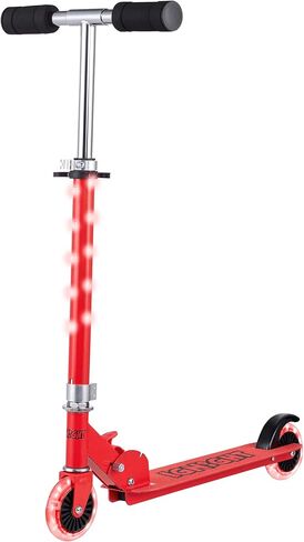 Voyager 2 Wheel Kick Scooter with Light Up Wheels and T-bar – Foldable, Non-Slip Deck, Comfortable & Smooth Ride in Saudi Arabia