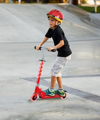 Voyager 2 Wheel Kick Scooter with Light Up Wheels and T-bar – Foldable, Non-Slip Deck, Comfortable & Smooth Ride in Saudi Arabia