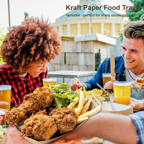 Party Essentials #50 Kraft Paper Food Tray, 8 OZ. 1000/CS in Saudi Arabia