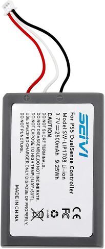 Replacement Battery for PS5, [2 Pack] 2500mAh LIP1708 Replacement Battery for Playstation 5 DualSense CFI-ZCT1W Wireless Controller in Saudi Arabia